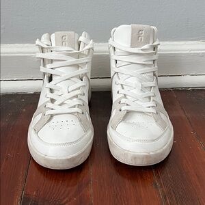 On Running White High-Top Sneakers